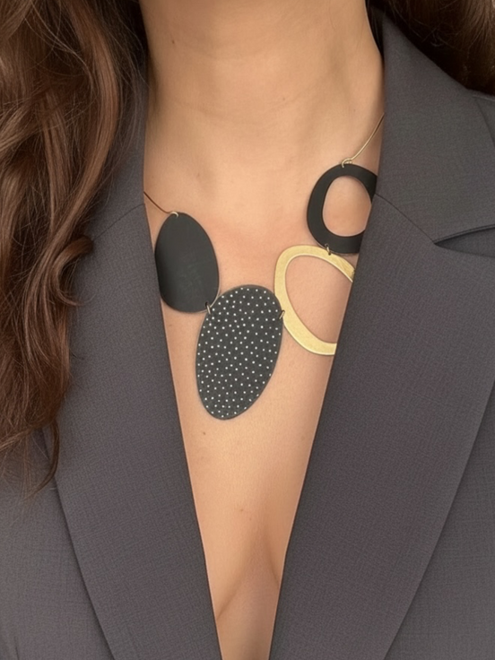 Georgia Charal Pop in Circles & Dots Necklace