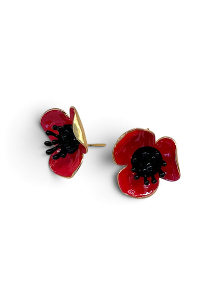 Georgia Charal Poppies Earrings No.1